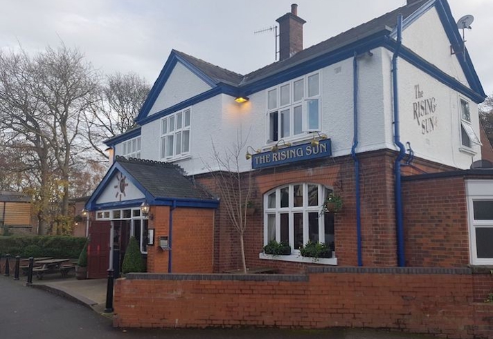 The exterior of the The Rising Sun.