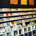 A display full of greetings cards at Mookau.