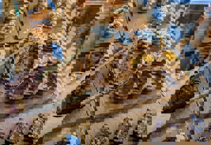 Cakes at Bakers Yard Bakery.