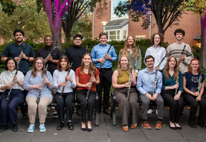 The University of Maryland Clarinet Choir.