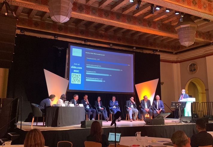 The stage at the Kids Knee Conference.