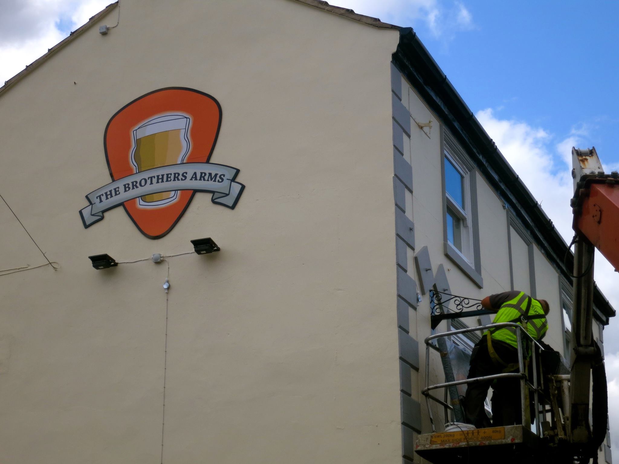 The exterior of The Brothers Arms.