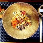 A plate of food at Roku Sheffield.