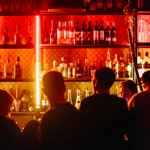 The bar at Peaks Sports Bar & Snooker Club.