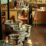 A photograph of the sumptuous interior at Cosy Club Sheffield.