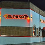 The exterior of El Paso at night.