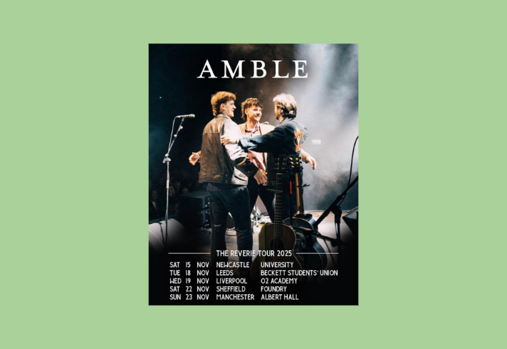 Poster for the Amble gig at the Foundry.