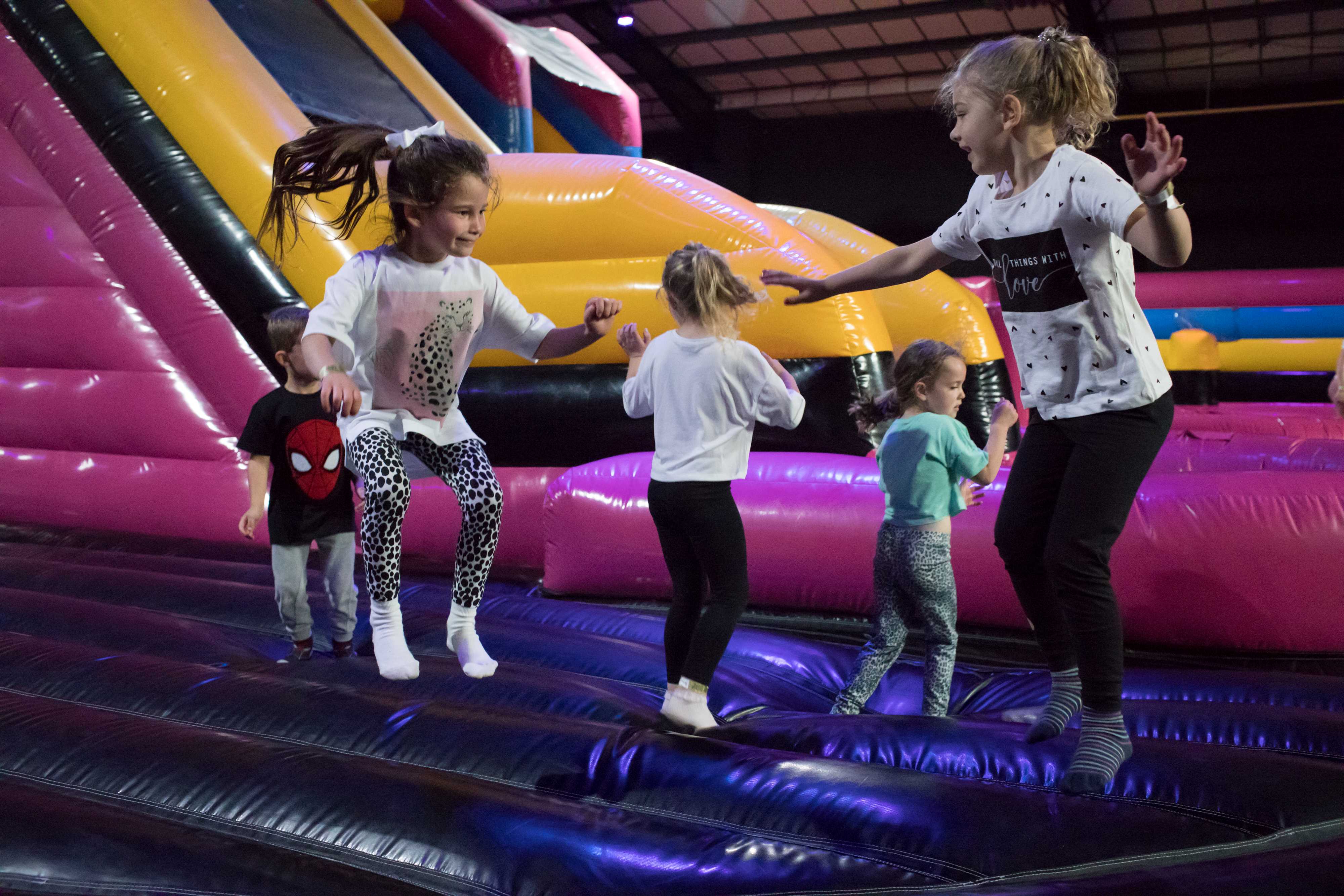 Children jumping and having fun at Air Haus.