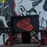 Murals on the outside of the Red Brick Market.