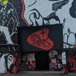 Murals on the outside of the Red Brick Market.