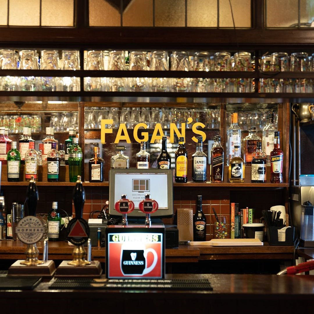 The bar at Fagan's.