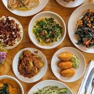 A table full of interesting and exciting dishes at Tonco Food in Sheffield.