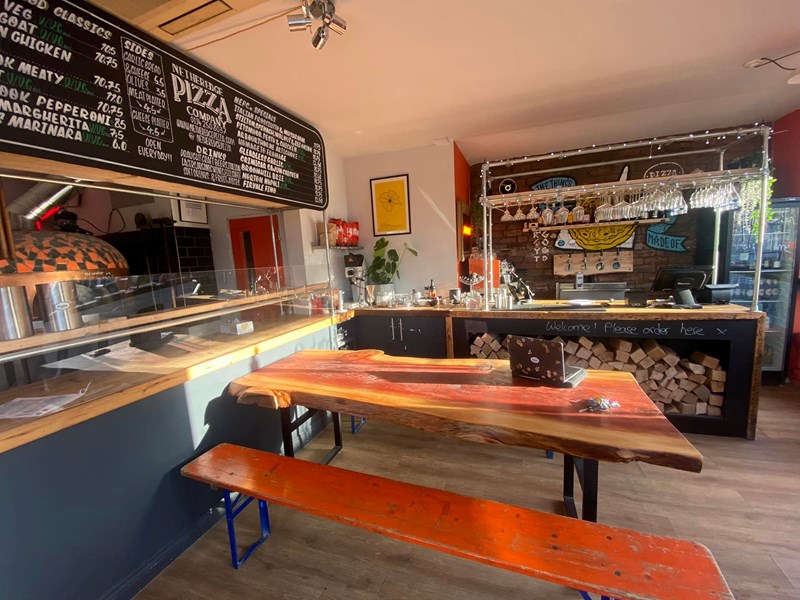 Interior of the Nether Edge Pizza Co.