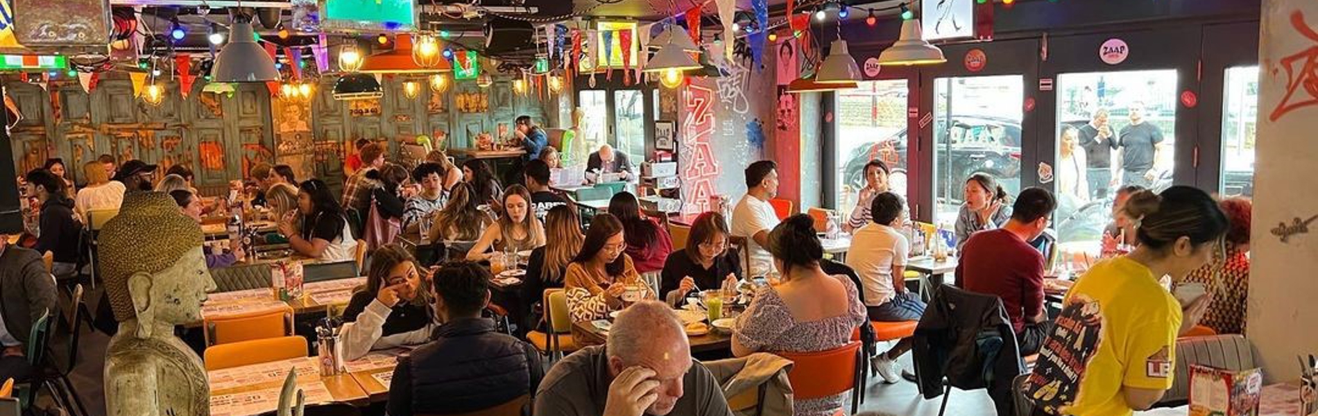 Inside Zaap Thai Street Food.