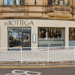 The exterior of La Bottega.
