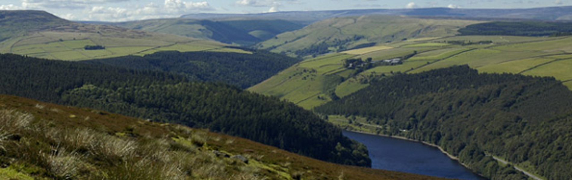 A view across the Peak District National Park.
