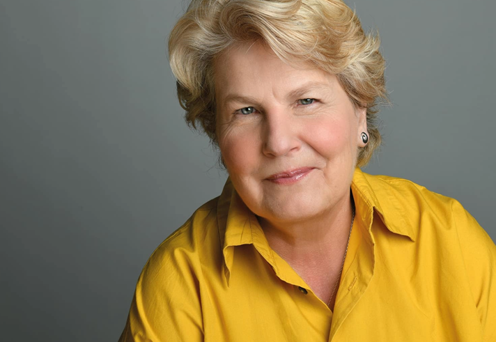 Portrait shot of Sandi Toksvig.