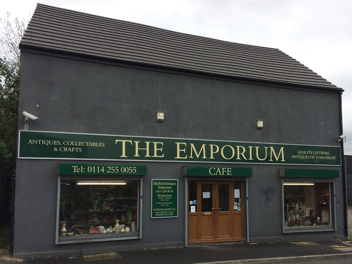 Exterior of the Sheffield Antiques Emporium.