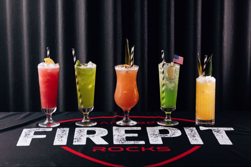 Cocktails at FirePit Rocks Bar and BBQ