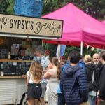 People queuing at a food truck at a previous years Walkley Festival. 