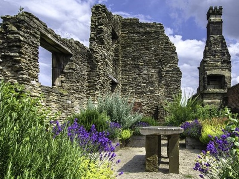Some of the ruins at Sheffield Manor Lodge.