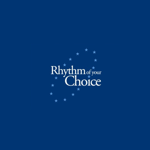 The Rhythm of your Choice logo on a blue background.