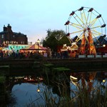 The fairground at the Victorian Christmas Market