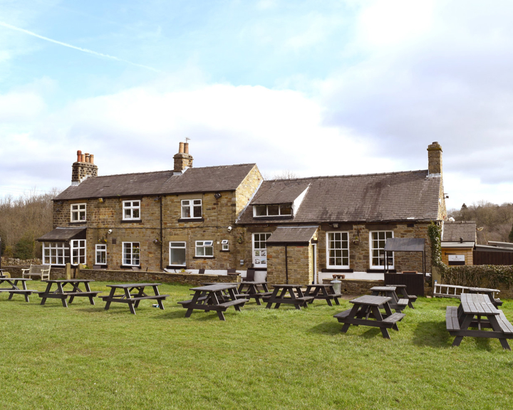 The beer garden at The Cricket Inn.