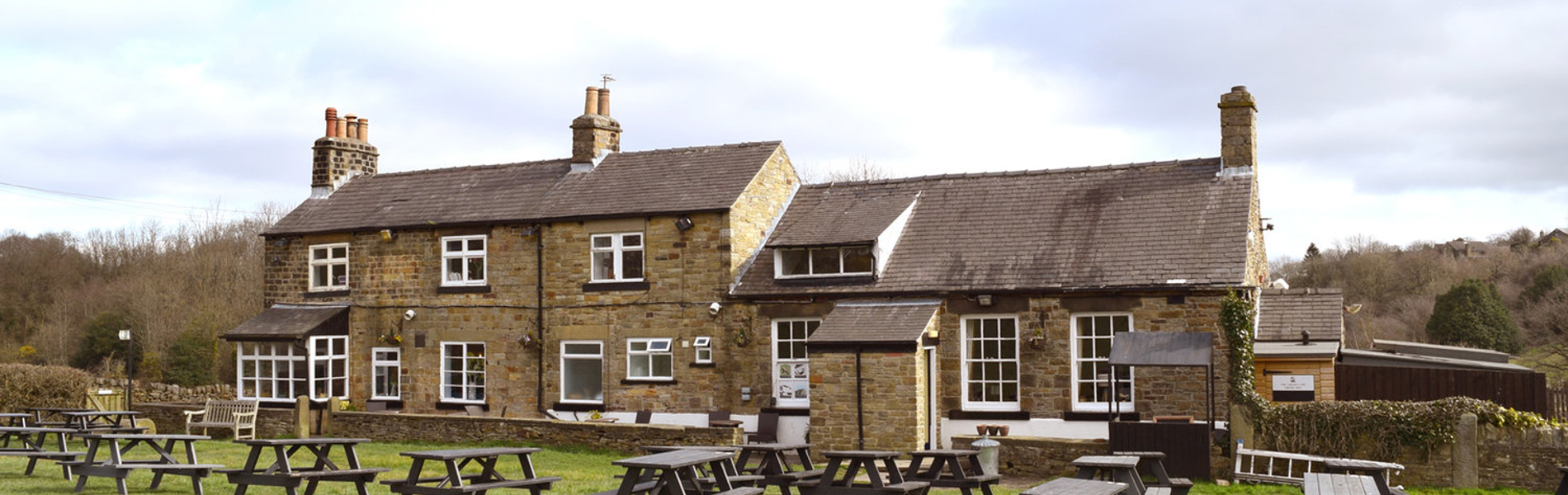 The beer garden at The Cricket Inn.